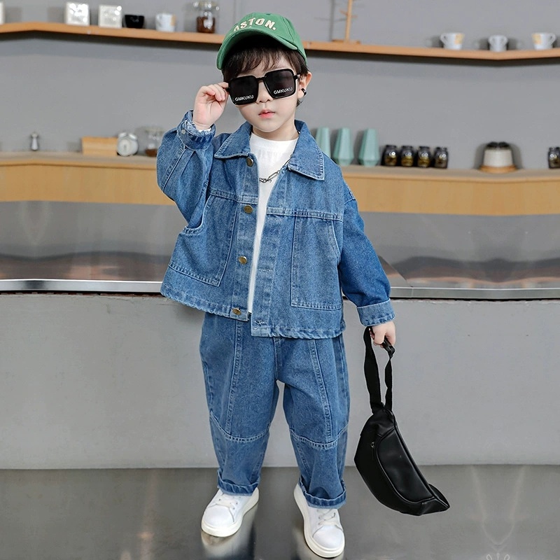 Baby Clothing Boutique - Комплект модной одежды для мальчиков: джинсовая