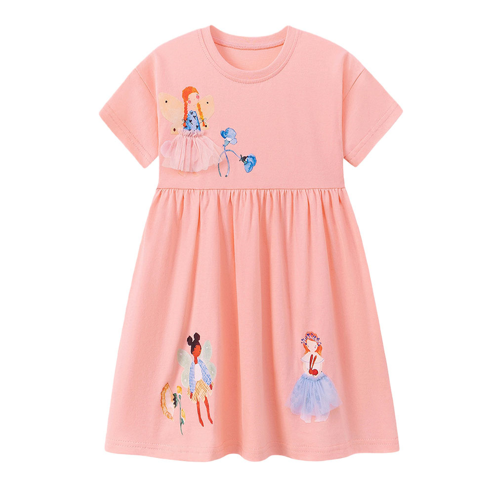 Baby Clothing Drawing - Летние платья с коротким рукавом для