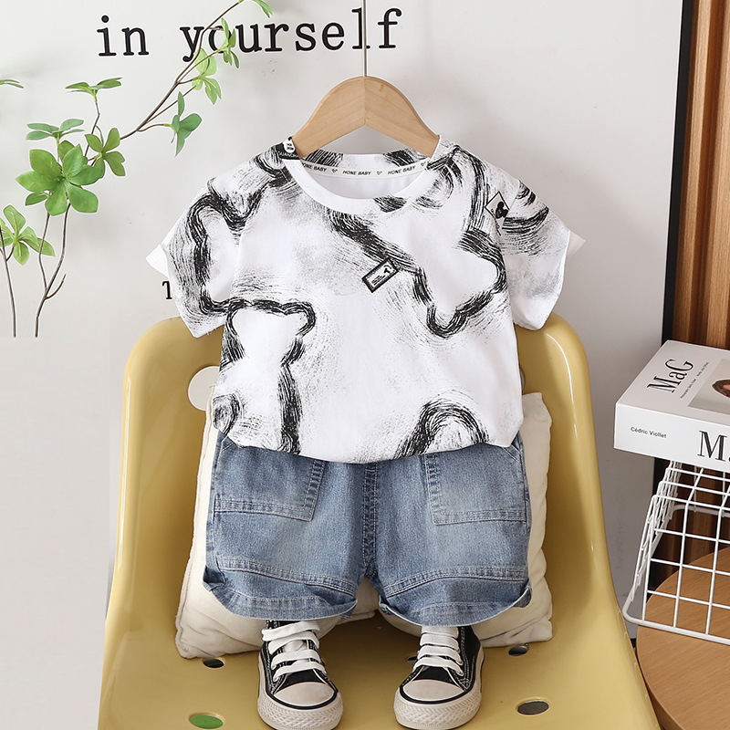 Baby Clothing Drawing - Комплект детской одежды для мальчиков: летний