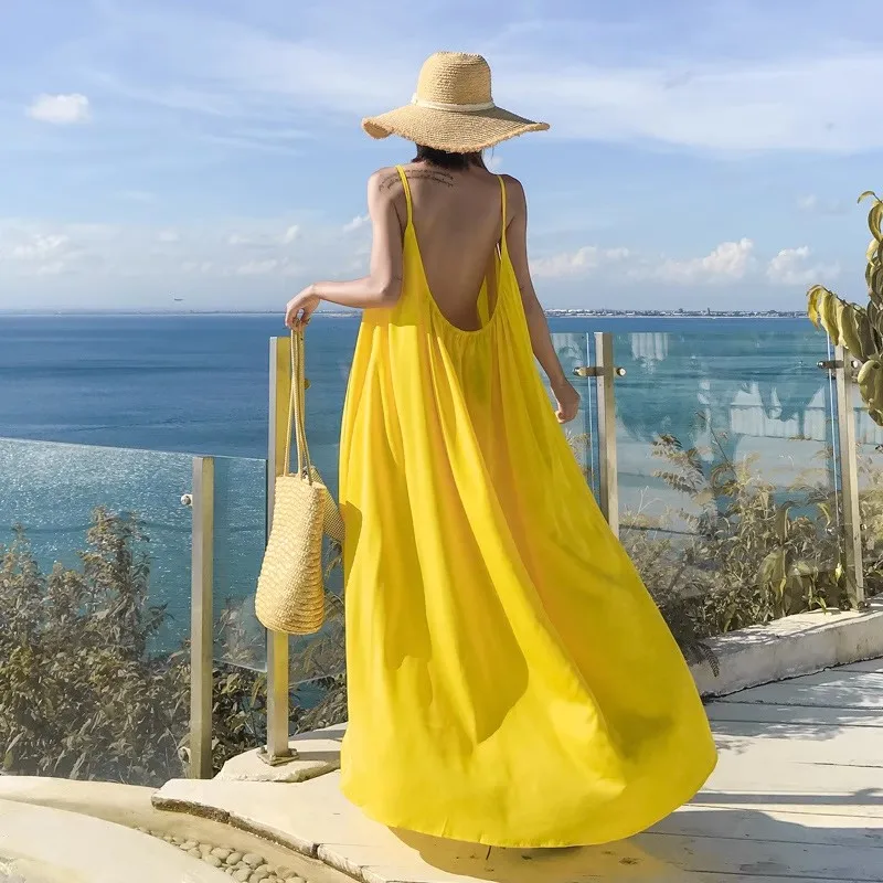 Одинаковое пляжное платье для  – обзор и цена Baby Yellow Clothing Women